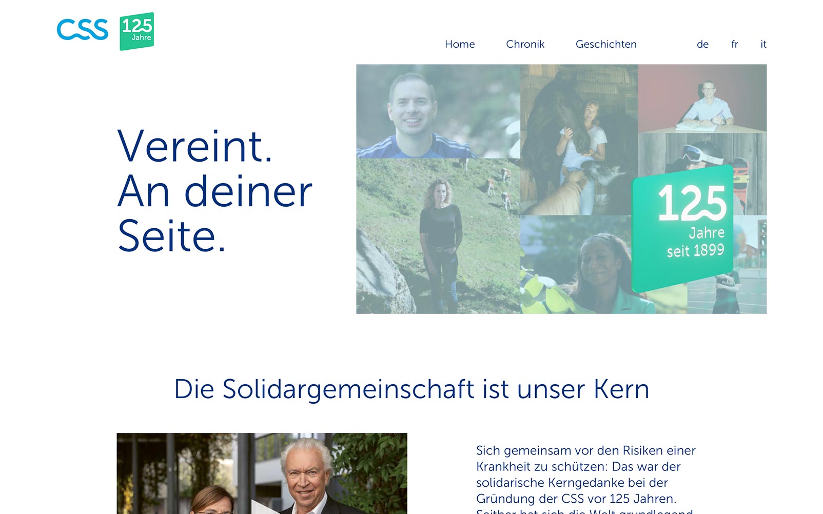 Webprojekt 125 Jahre CSS | Gesundheit