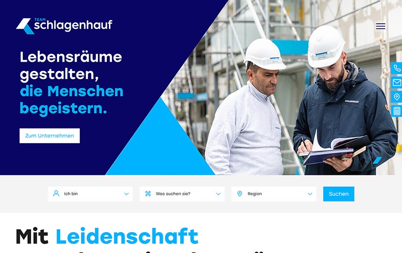 Webprojekt Webseite / Redesign Schlagenhauf | Applikationen
