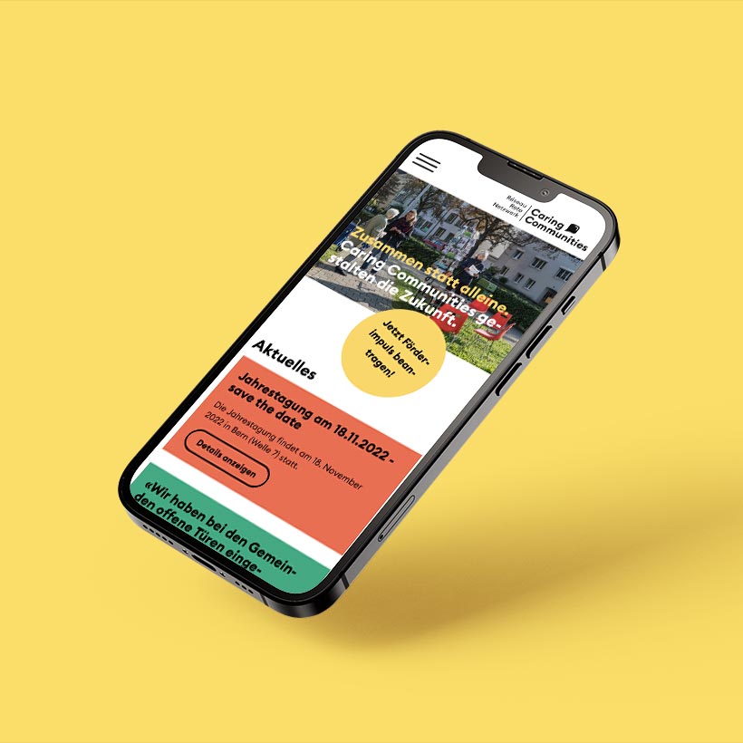 Webprojekt Migros | Caring Communities | Soziales & Kultur
