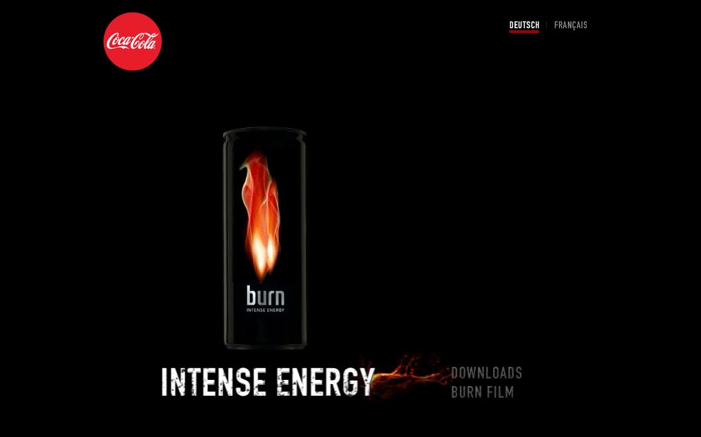 Webprojekt Coca Cola Burn Creative, Shopping