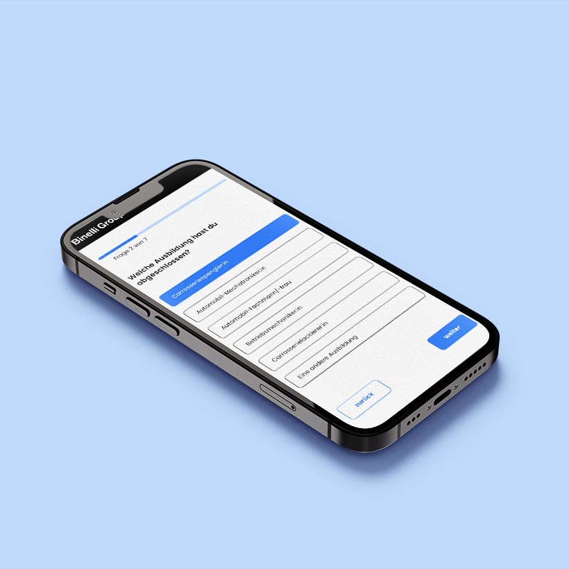Webprojekt Bewerbungs-Applikation | Applikationen