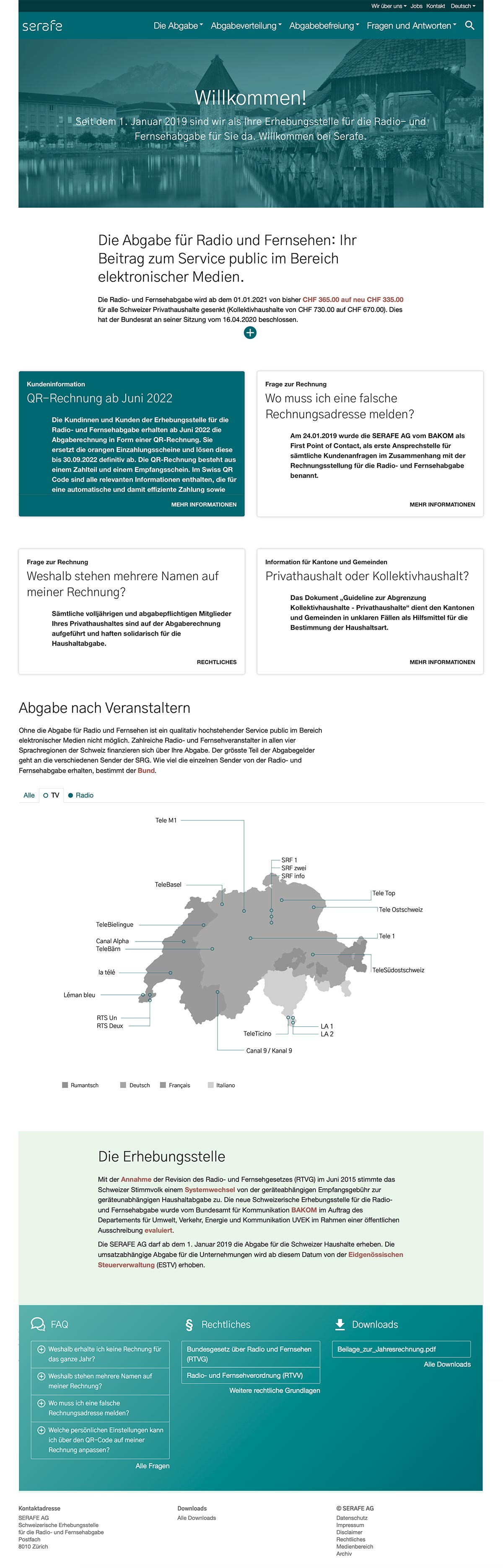 Webprojekt Serafe Applikationen