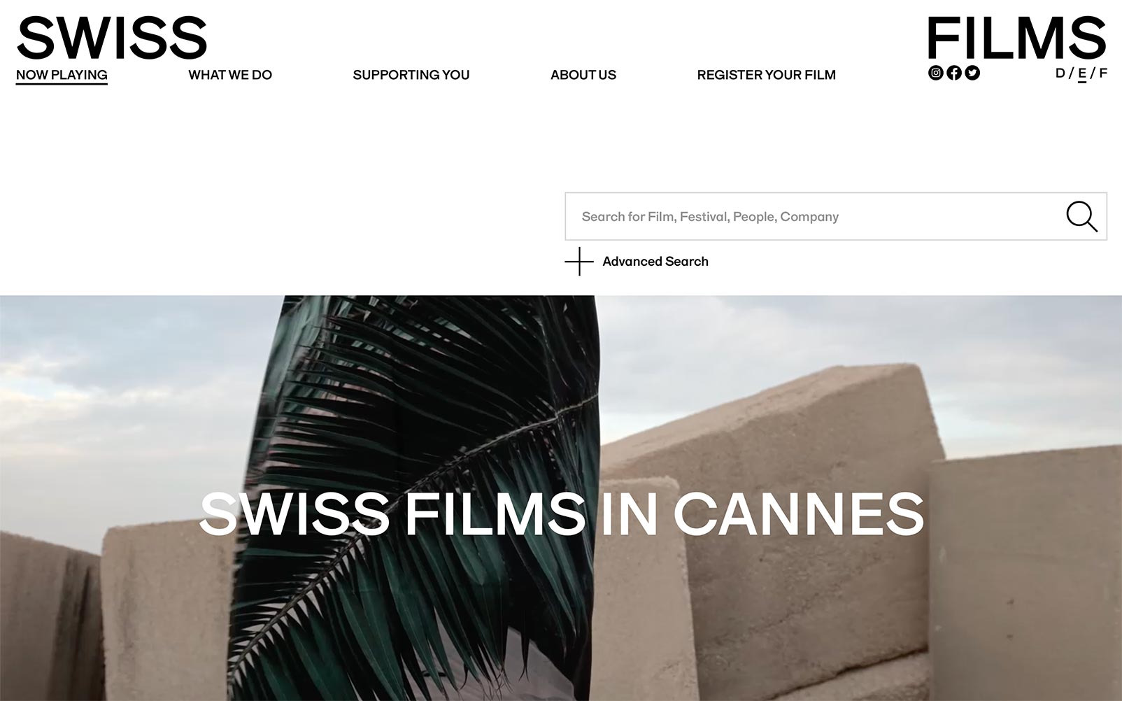 Webprojekt SWISS FILMS | Applikationen, Creative, Soziales & Kultur